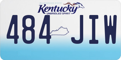 KY license plate 484JIW