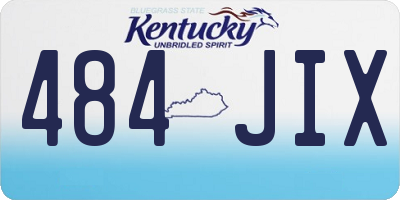 KY license plate 484JIX