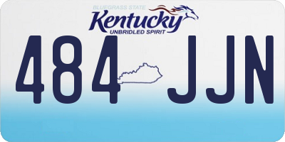 KY license plate 484JJN