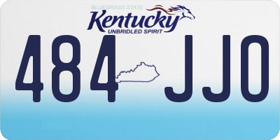 KY license plate 484JJO