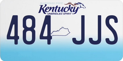 KY license plate 484JJS