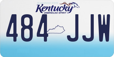 KY license plate 484JJW