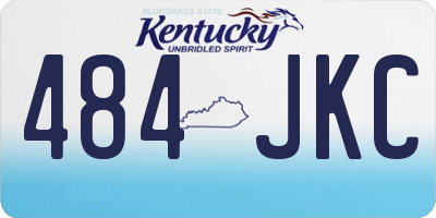 KY license plate 484JKC