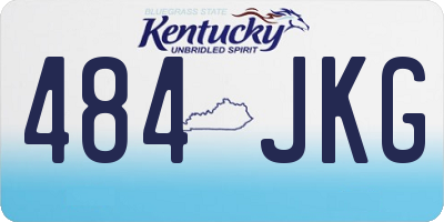 KY license plate 484JKG