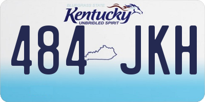 KY license plate 484JKH