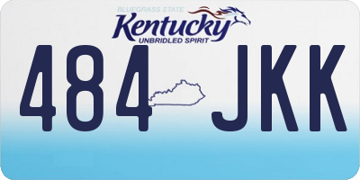 KY license plate 484JKK