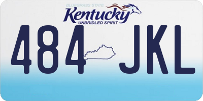 KY license plate 484JKL