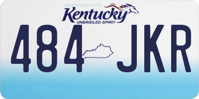 KY license plate 484JKR