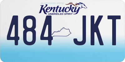 KY license plate 484JKT