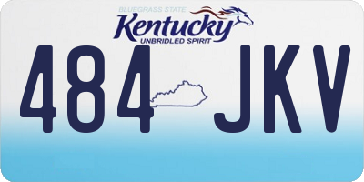 KY license plate 484JKV
