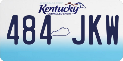 KY license plate 484JKW