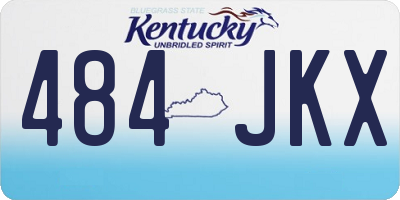 KY license plate 484JKX