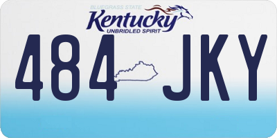 KY license plate 484JKY
