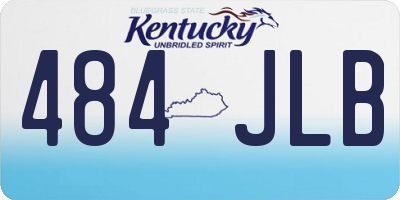 KY license plate 484JLB