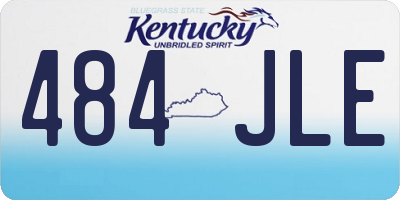KY license plate 484JLE