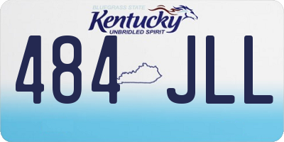 KY license plate 484JLL