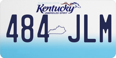KY license plate 484JLM
