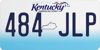 KY license plate 484JLP