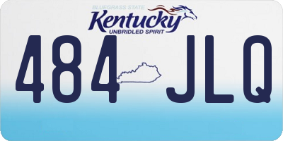KY license plate 484JLQ