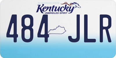 KY license plate 484JLR