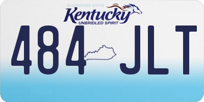 KY license plate 484JLT