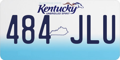 KY license plate 484JLU