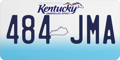 KY license plate 484JMA