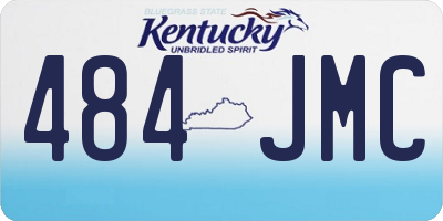 KY license plate 484JMC