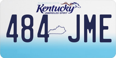 KY license plate 484JME