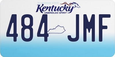KY license plate 484JMF