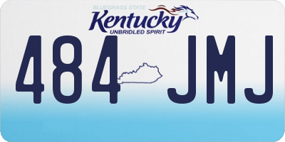 KY license plate 484JMJ