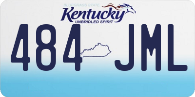 KY license plate 484JML