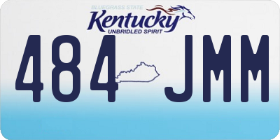 KY license plate 484JMM