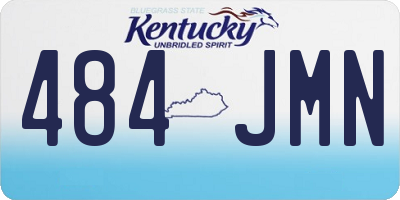 KY license plate 484JMN