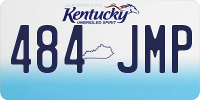 KY license plate 484JMP