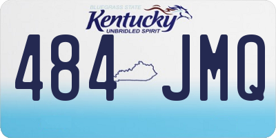 KY license plate 484JMQ