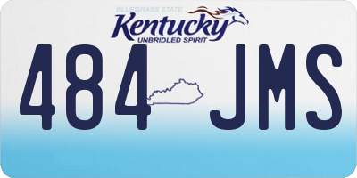 KY license plate 484JMS