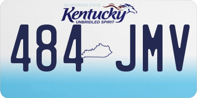 KY license plate 484JMV
