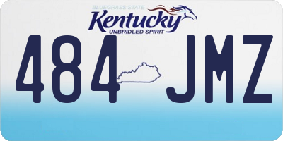 KY license plate 484JMZ