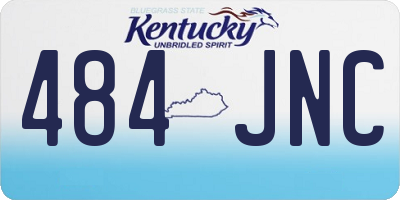 KY license plate 484JNC
