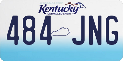 KY license plate 484JNG