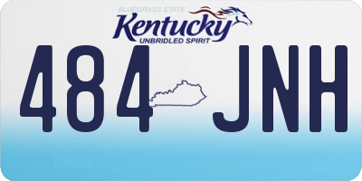 KY license plate 484JNH
