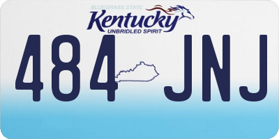 KY license plate 484JNJ