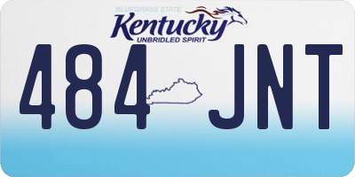 KY license plate 484JNT