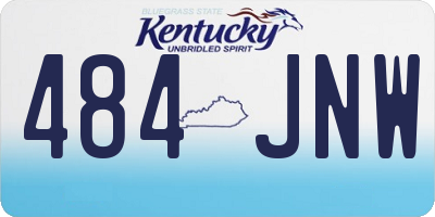 KY license plate 484JNW