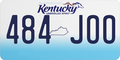 KY license plate 484JOO