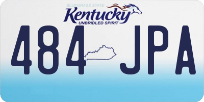 KY license plate 484JPA