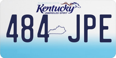 KY license plate 484JPE