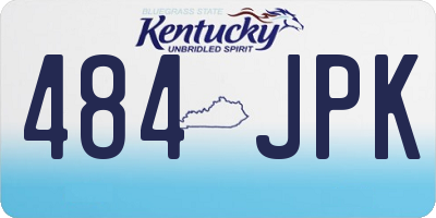 KY license plate 484JPK