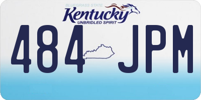 KY license plate 484JPM